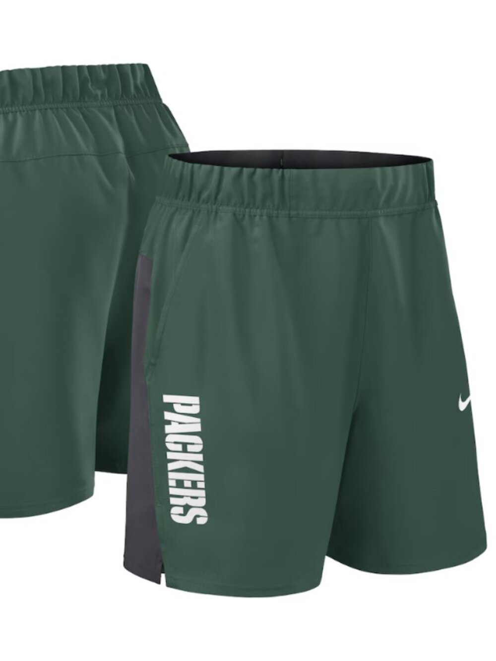 Nike Green Green Bay Packers Woven Victory Performance Shorts